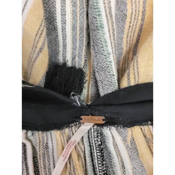 Free People Babydoll Under The Sun Mini Dress Tunic Top Boho Floral Sz Medium - Picture 11 of 15